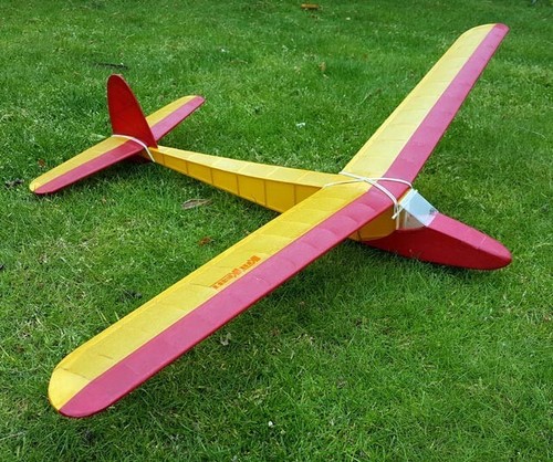 KK Soarer Baby ~ Planeur Modèle Vintage ~ Jeu de côtes d'aile de balsa découpé au laser - Photo 3/3