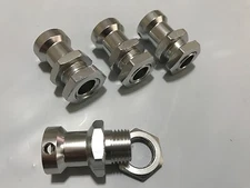 HD OFNA 17mm Hex / Hub Adapter Wheel Extensions Silver 