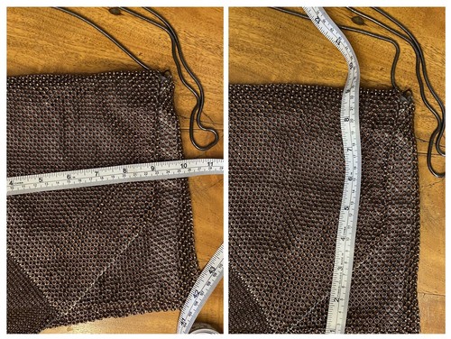 Vintage Mesh Shoulder Bag - Elegant Evening Accessory - Picture 9 of 9