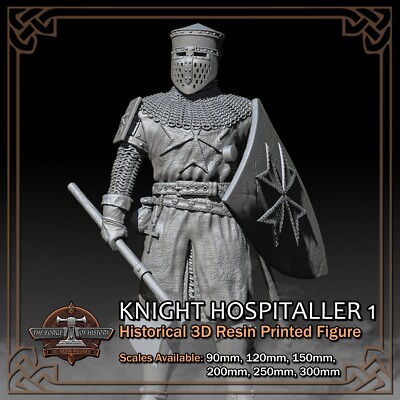 Ritter Hospital Ver. 1 - 3D Resin gedrucktes Figurenmodell - Maßstab 90 mm bis 300 mm