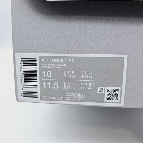 Nike Air Force 1 '07 Panda Men's Sneakers Size 10 DV0788-001 - Picture 5 of 5
