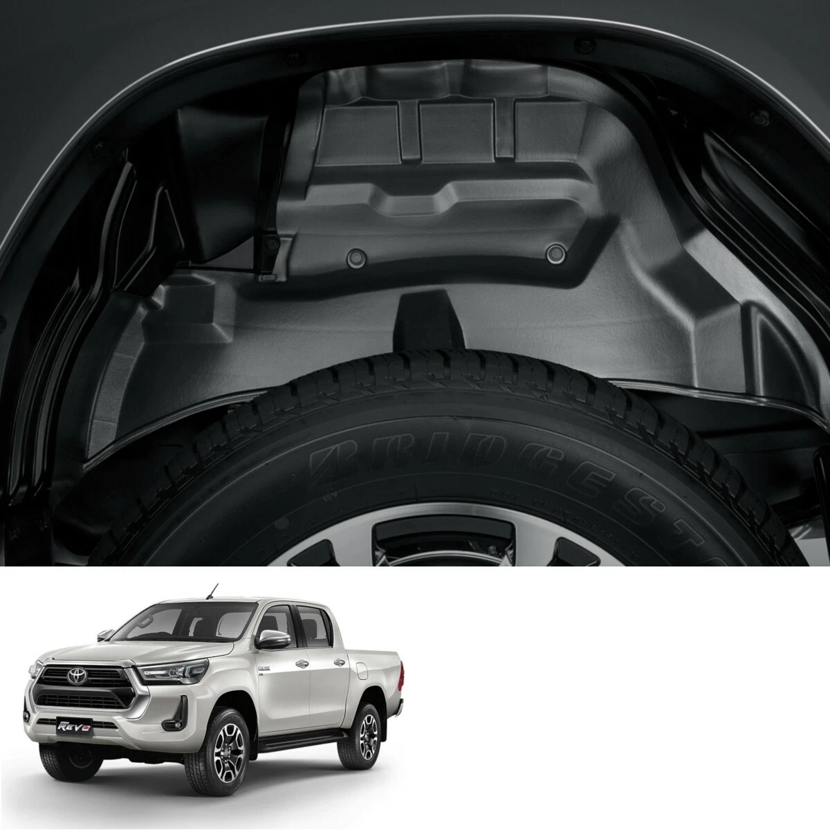 Wheel House Liner Set Splash Guard For Toyota Hilux Revo Prerunner