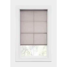 Cordless Light Filtering Gray Fabric Roller Shade 37.25 in. W x 72 in. L