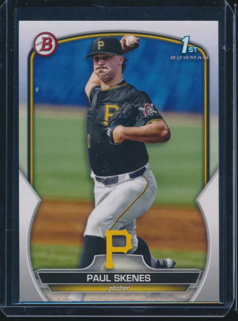 PAUL SKENES 1st 2023 Bowman Draft Pittsburgh PIRATES Rookie Card RC ALL-STAR