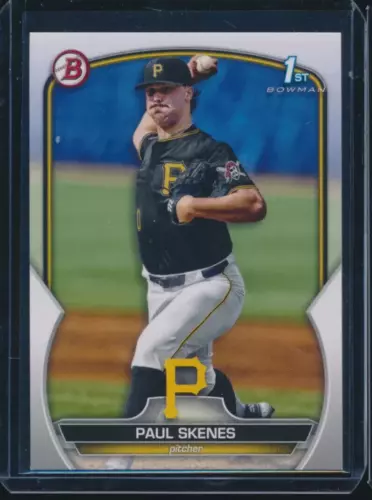 PAUL SKENES 1st 2023 Bowman Draft Pittsburgh PIRATES Rookie Card RC ALL-STAR