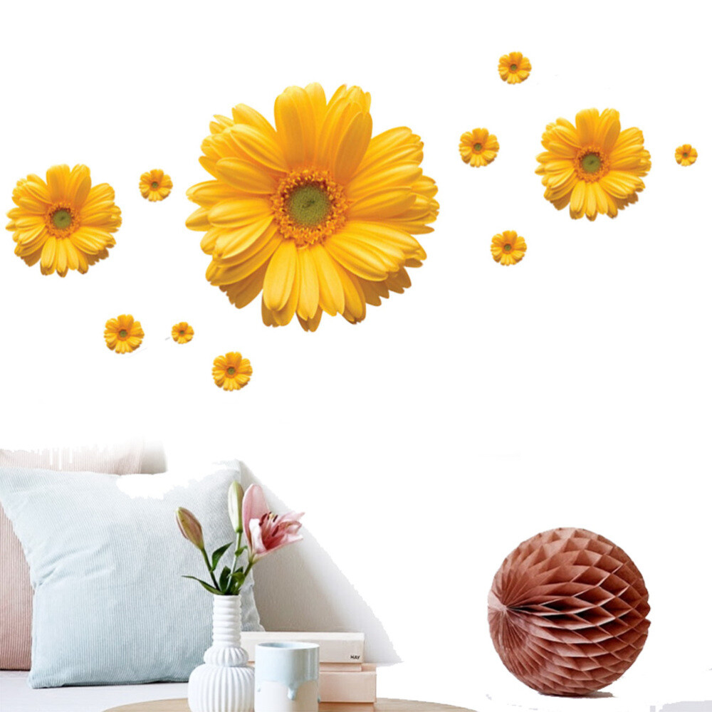 Summer Stickers Chrysanthemums Flower Wall Decals Daisies Flowers eBay