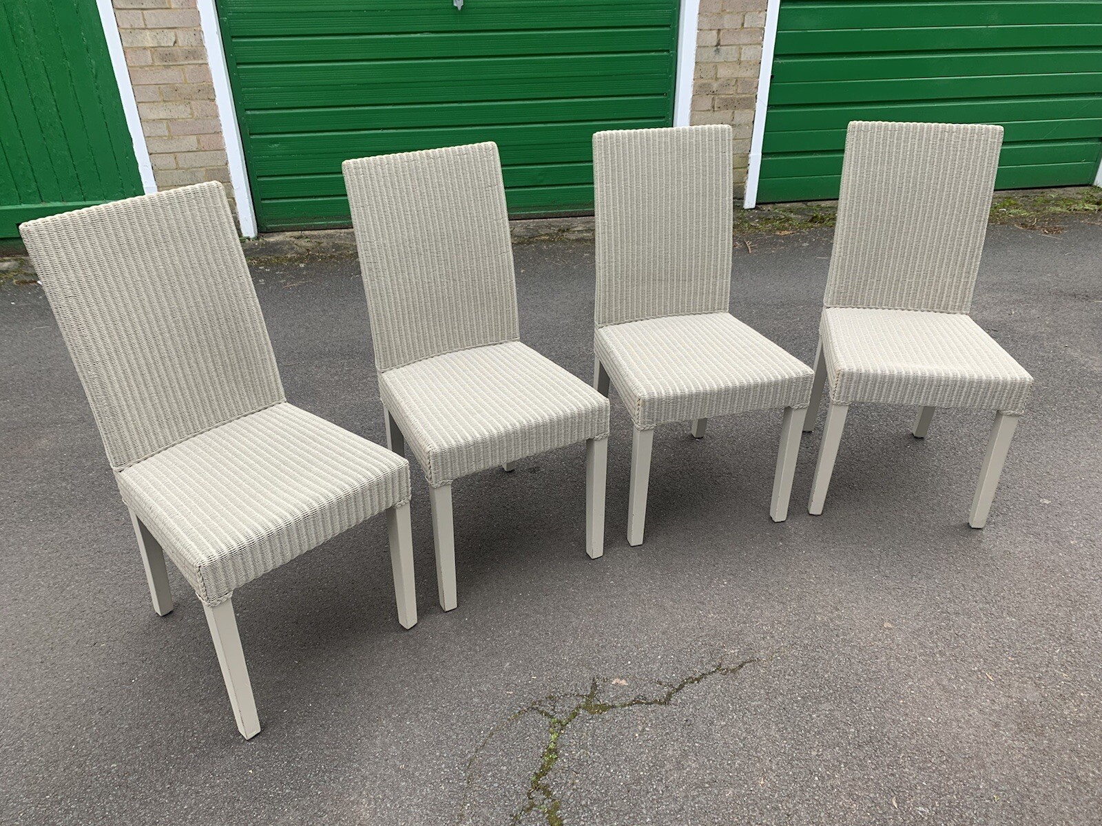 Neptune Montague Lloyd Loom Style Kitchen Dining Room Chairs (X4) RRP£