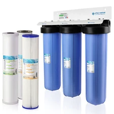 APEC 20" BB 3 Stage Whole House Water Filter System Iron, Sediment and Chlorine