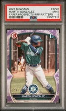 MARTIN GONZALEZ 2023 Bowman #BP-28 Paper Prospects 1st Purple Pattern RC SP /199