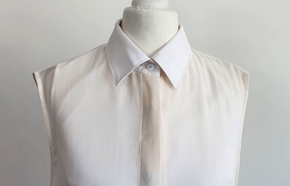 Новый Alexander Wang, рубашка платье, Великобритании 8/10, маленький, белый, 100% шелк, новый с этикетками - Изображение 4 из 4