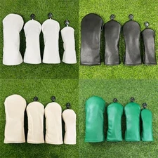 Solid Minimalist Style Golf Club Head Cover Driver Woods Hybrid UT Head Covers