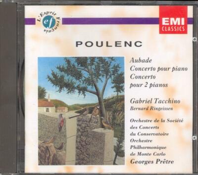 POULENC - Aubade / Piano Concerto / Double Piano Concerto - Georges Pretre - EMI
