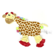 Ergee Kik Giraffe Blankie Snuggle Cloth Soft Comforter Baby Lovie Lovey