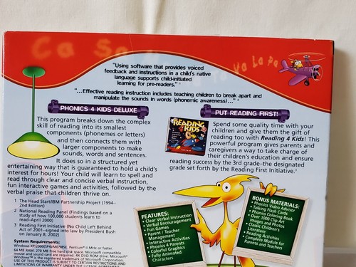 Cosmi Deluxe PHONICS 4 Kids (Bonus) PC DVD-ROM Software, 2007, Pre-Owned - Picture 3 of 11