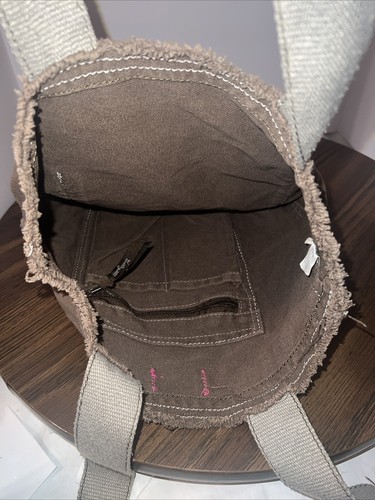 THIRTY-ONE Brown shoulder bag Pink flower wide straps pockets - Picture 6 of 7