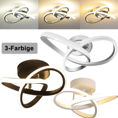3-Farbige LED Decken-Lampe Dimmbar Deckenleuchte Küchen Wohnzimmer Flur Eingang