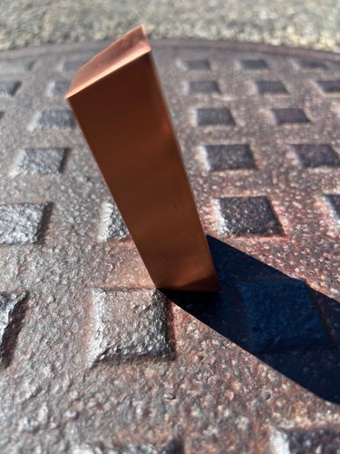 1 Pound lb Copper Bar-16 oz Trapezoid Copper Bullion/.999 Element Copper/454g Cu - Picture 12 of 14