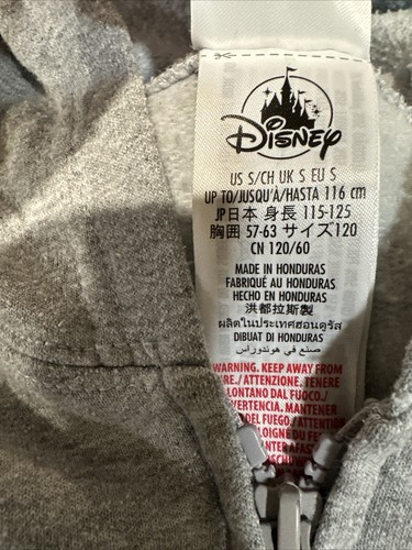 Disney 2022 Mickey & Friends Hoodie Child Size 5 Long Sleeve Zip Jacket - Picture 4 of 17