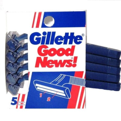 Gillette Good News Razors 5 pack Plus & Lubrastrip New Provides a comfortable sh
