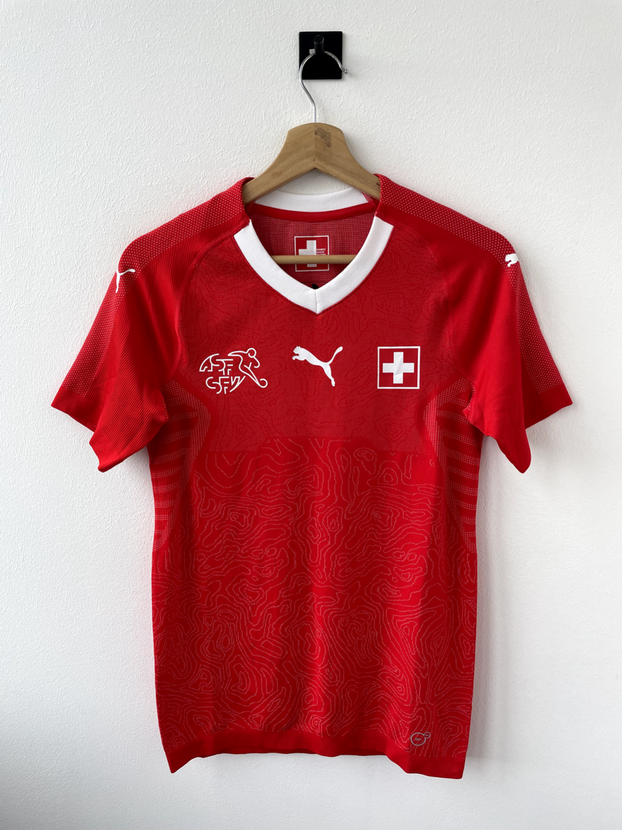 PLAYER ISSUE SWITZERLAND 2018 HOME FOOTBALL SHIRT JERSEY TRIKOT