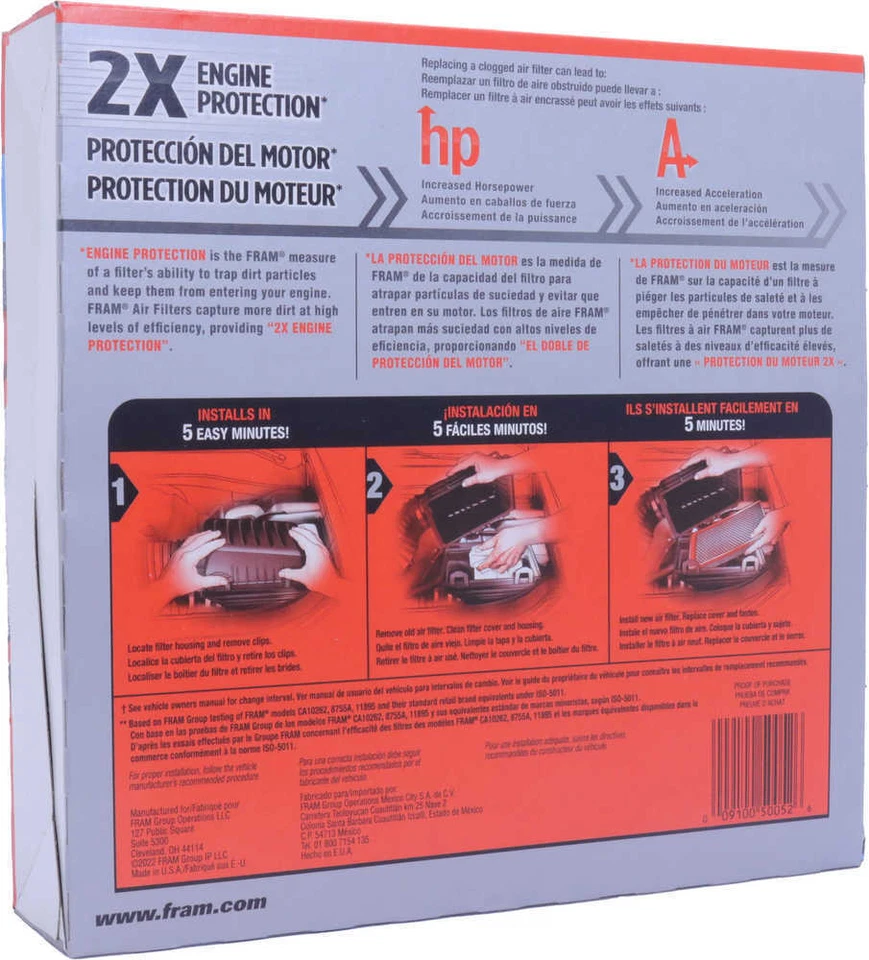 空气过滤器 Fram CA184 — 第 4/4 张图片