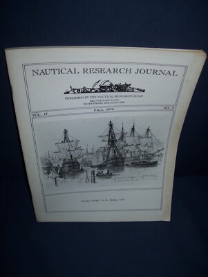 Nautical Research Journal Fall 1970 Vol. 17 #3 Used Nautical Research Guild
