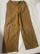 Boys Size 7 Carhartt Carpenter Pants Adjustable Waist