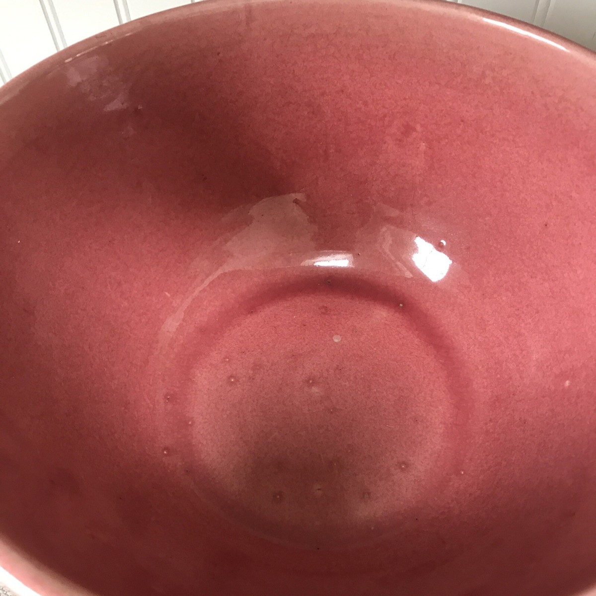 Vintage Bauer Ringware Mixing Bowl Rose Pink 10” (unmarked) | eBay