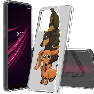 Total Guard Cover Case for T-Mobile REVVL V+ Plus 5G, Zipper Dogs