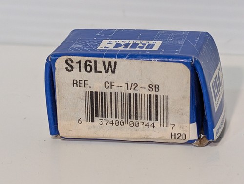Lot of 3 RBC S16LW Cam Follower Needle Bearings, 0.5" Roller Dia., CF-1/2-SB