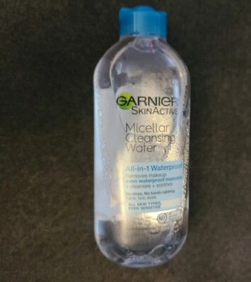 Garnier SkinActive Micellar Cleansing Water For Waterproof Makeup, 13.5 Oz  (E1)