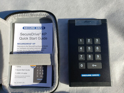 SECUREDATA 500GB SecureDrive KP FIPS Solid State Drive with Pin, HIPPA compliant