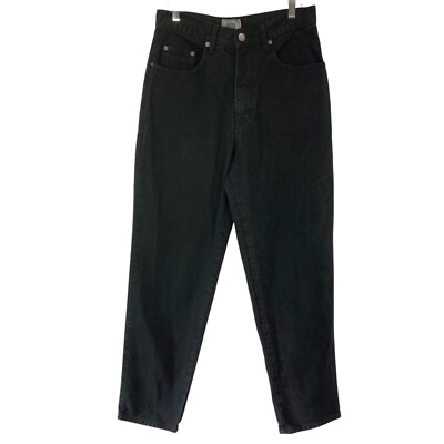Pasta Black Slim Jeans Size 10 Dark Wash Denim Zip-Button Closure w/Pockets
