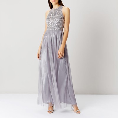 coast gisella ombre sequin dress