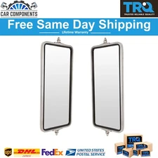 New West Coast Mirror 16x7 Stainless Steel Pair For Commercial Heavy Duty Truck
