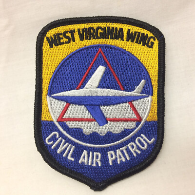 Military Patch Badge Army CAP Civil Air Patrol West Virginia Wing Black ...