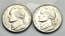 1999  P & D  Jefferson Nickel - BU Set Pulled From OBW Rolls