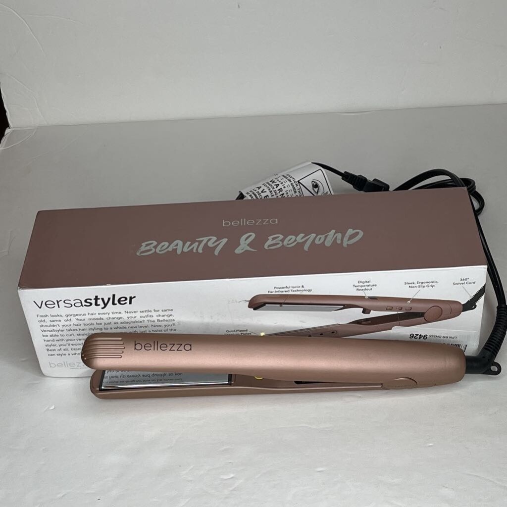 Bellezza Womens Versastyler Hair Straightener Rose Gold Digital