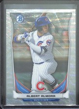 2014 Bowman Chrome Silver Shimmer Refractor #CTP-35 Albert Almora No 18 of 25