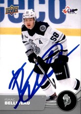 Isaac Belliveau Signed 2021-22 Upper Deck CHL card Gatineau Olympiques