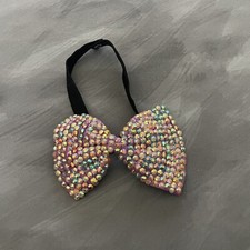 Jeweled Purple Bow Tie Costume