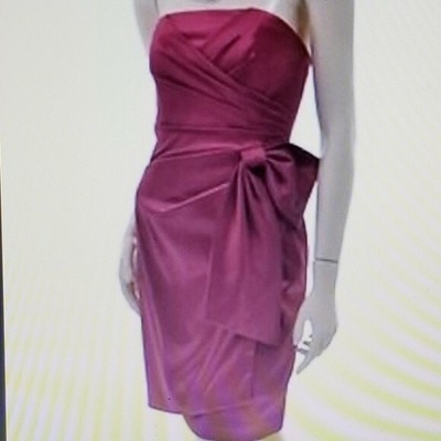 dark pink cocktail dress