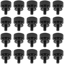 20 Pieces 6-32 Thread, Black Color Anodized Aluminum Computer Black 20 Pieces