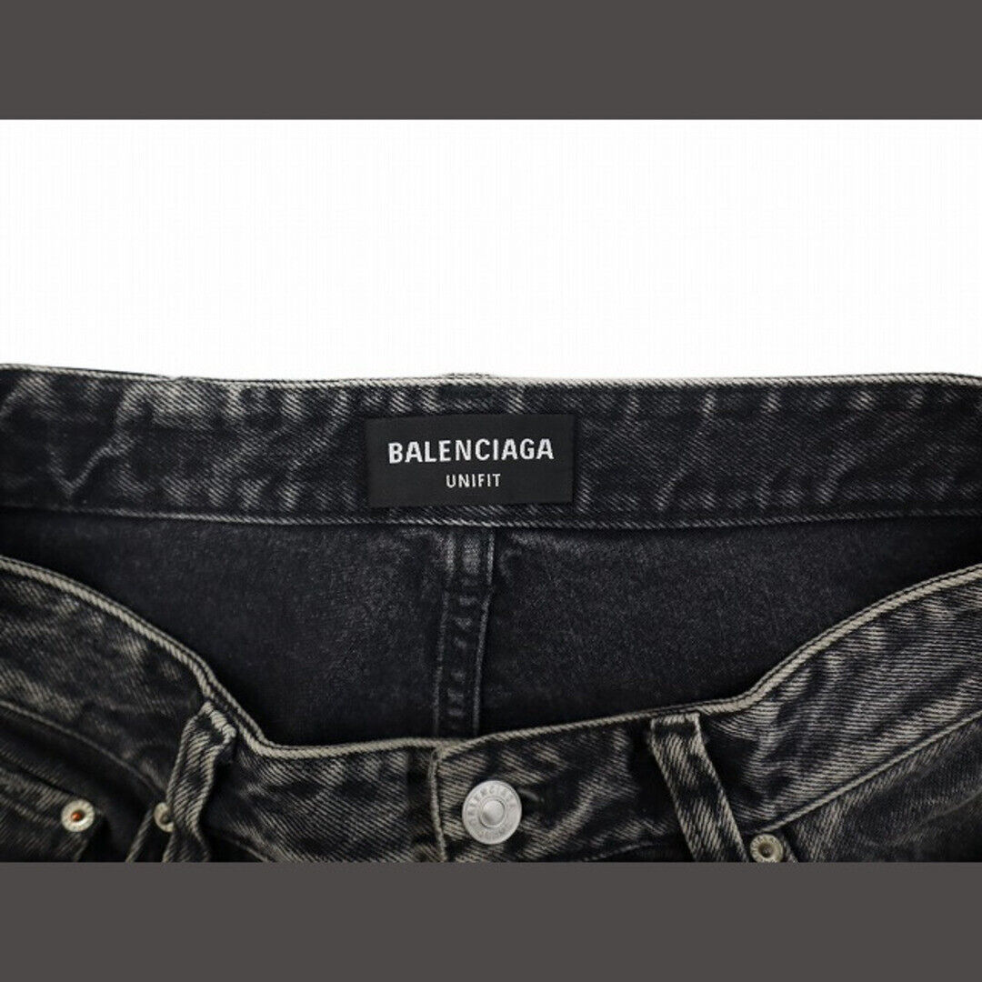 Balenciaga 2022 AW 704282 Washed Pull Up Wide Baggy Denim Balenciaga 2022 AW 704282 Washed Pull Up Wide Baggy Denim