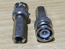 100Pcs Twist On BNC Male RG60 Coax Coaxial Connector Adapter For CCTV Cameras