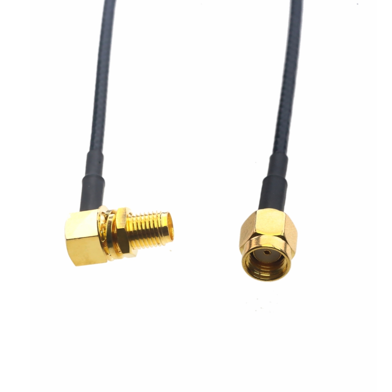 Cable RP-SMA male to SMA female bulkhead RA RG316 6