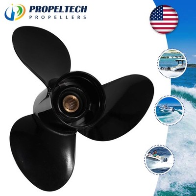 13 3/4 x 19 Aluminum Outboard Boat Propeller for Suzuki Engine 50-140HP 15Spline