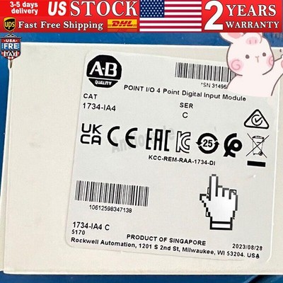 New Allen-Bradley 1734-IA4 POINT I/O 4 Point Digital Input Module US Free Tax