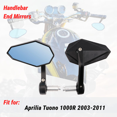 Pair of 7/8'' CNC Aluminum Handlebar Mirrors for Aprilia Tuono 1000R 2003-2011