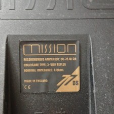 Mission 77DS Wired Bookshelf Speakers Pair 2.0 8 Ohm Black Banana Jack